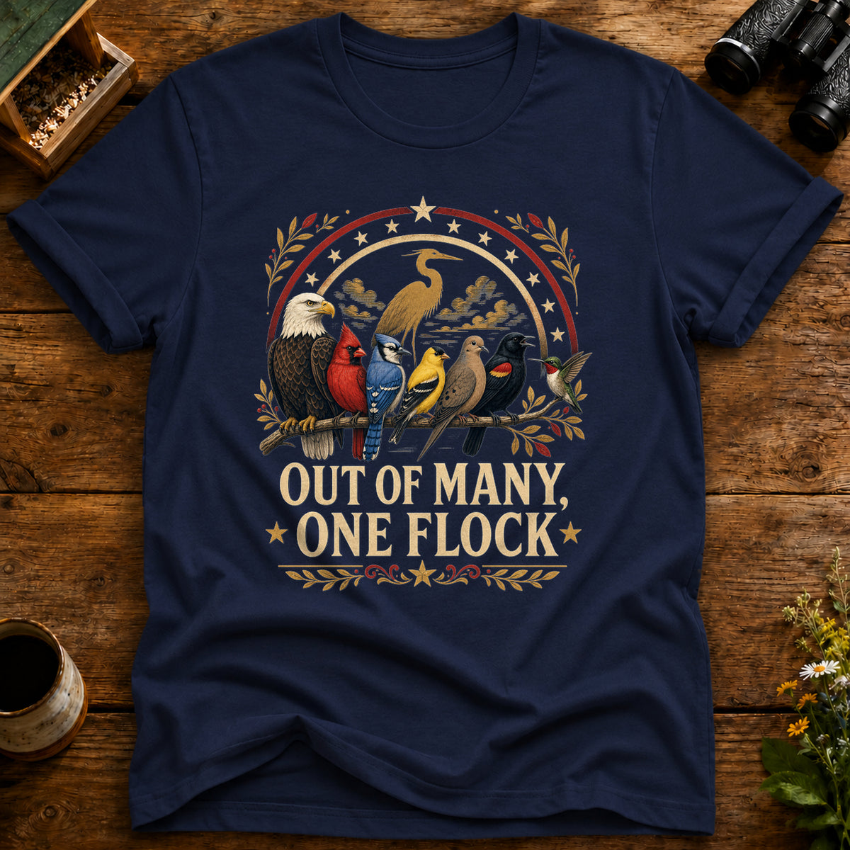 Out of Many One Flock T Shirt