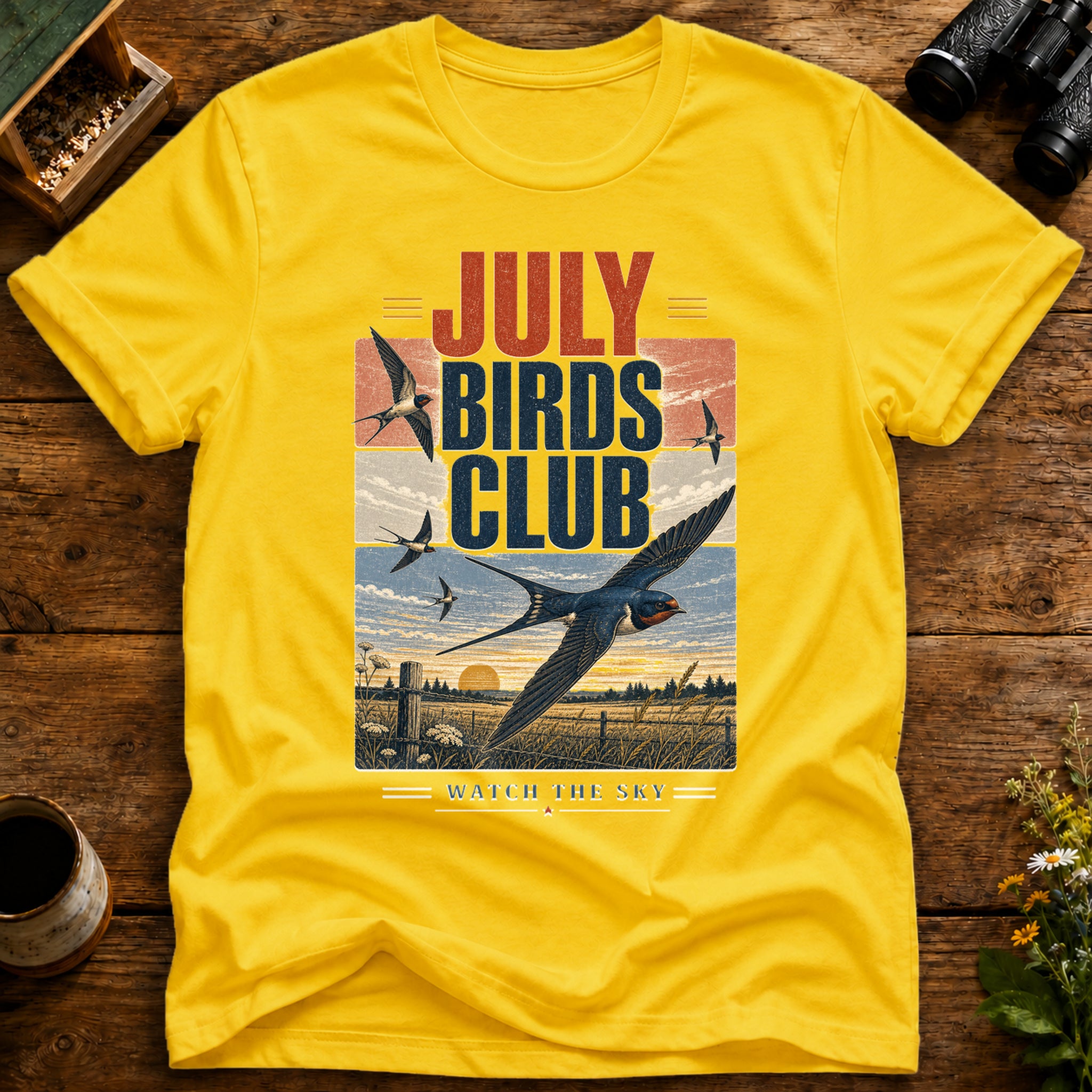 July Birds Watch T Shirt
