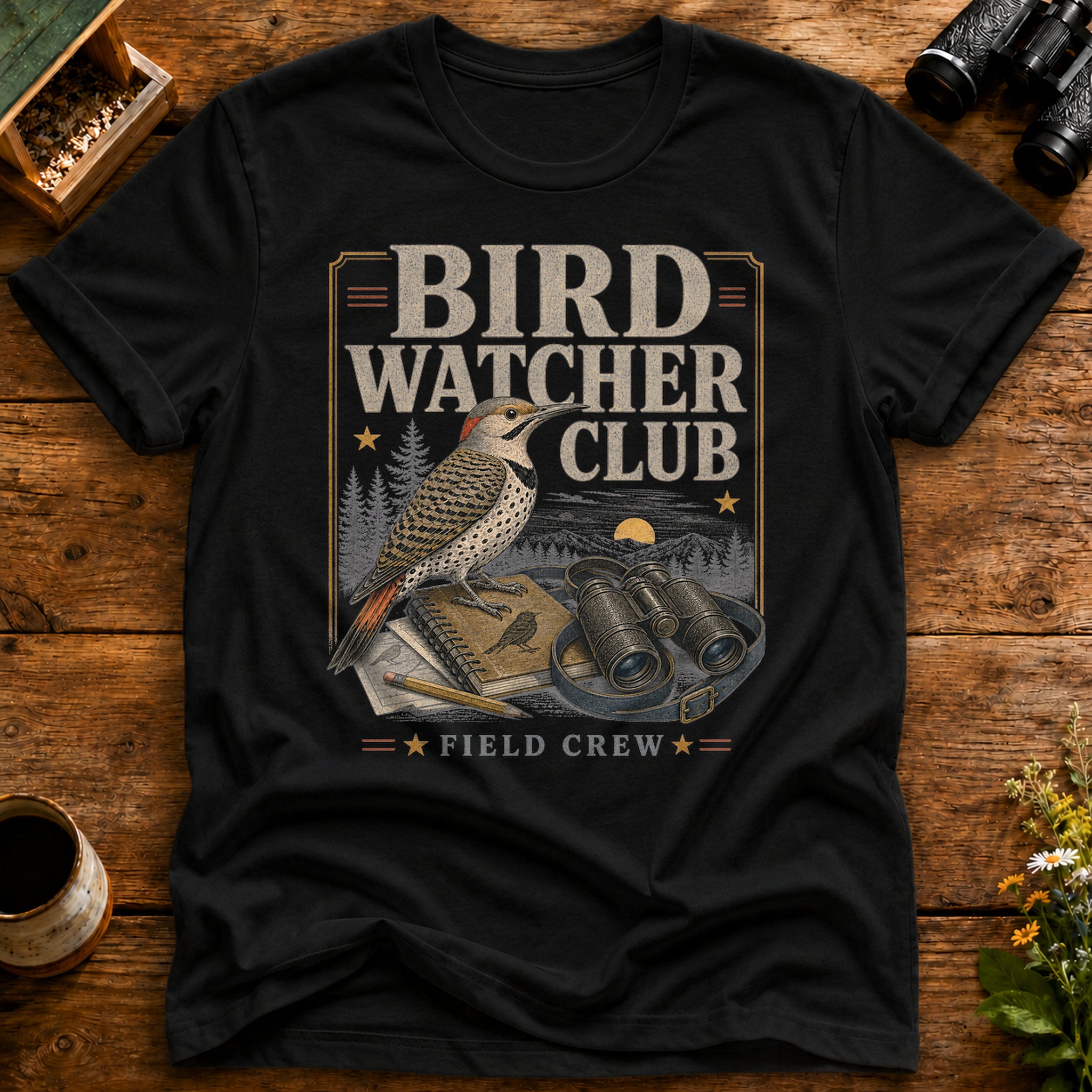 Bird Watcher Field Crew T Shirt