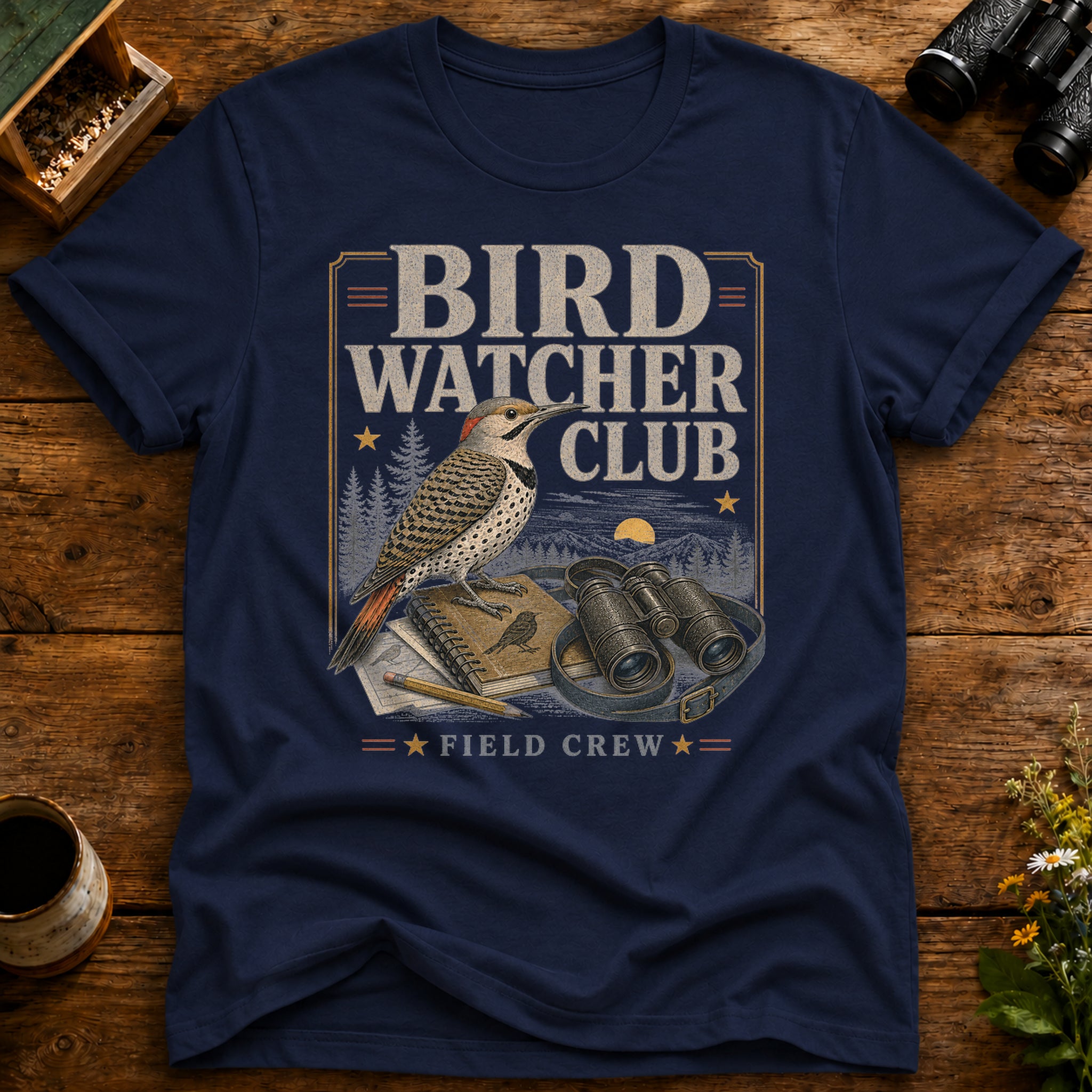 Bird Watcher Field Crew T Shirt