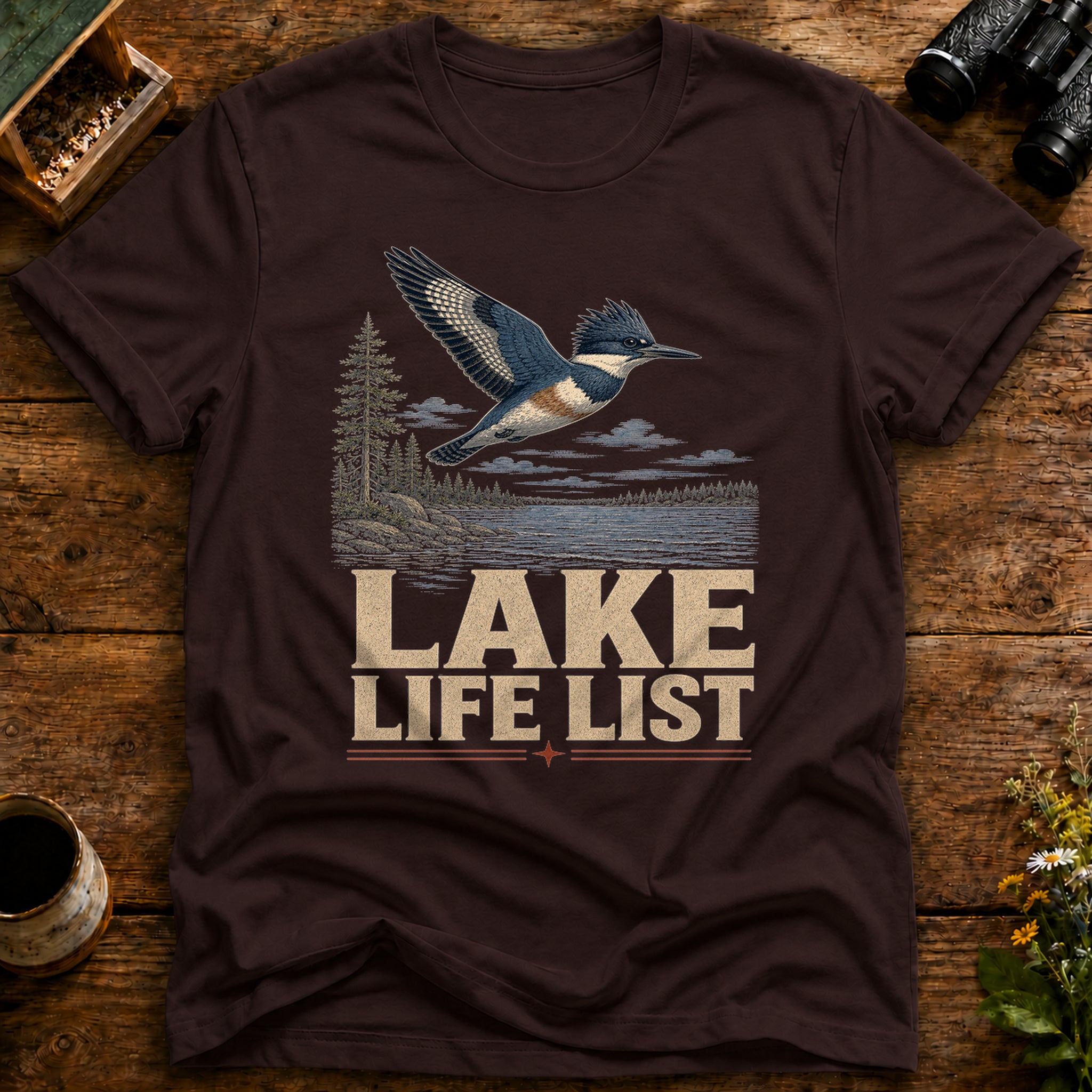 Lake Life List Kingfisher T Shirt