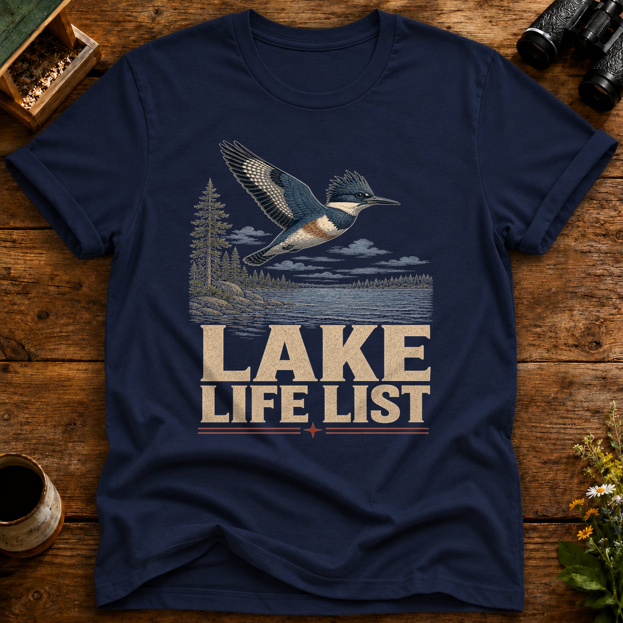 Lake Life List Kingfisher T Shirt