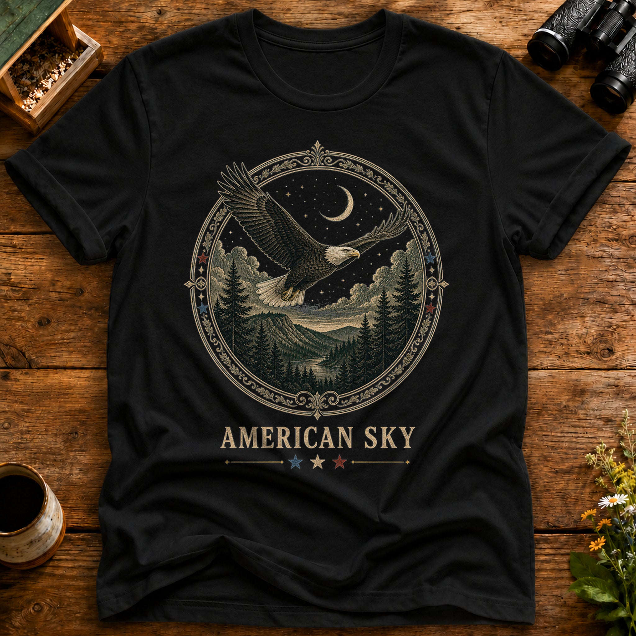 American Sky Eagle T Shirt
