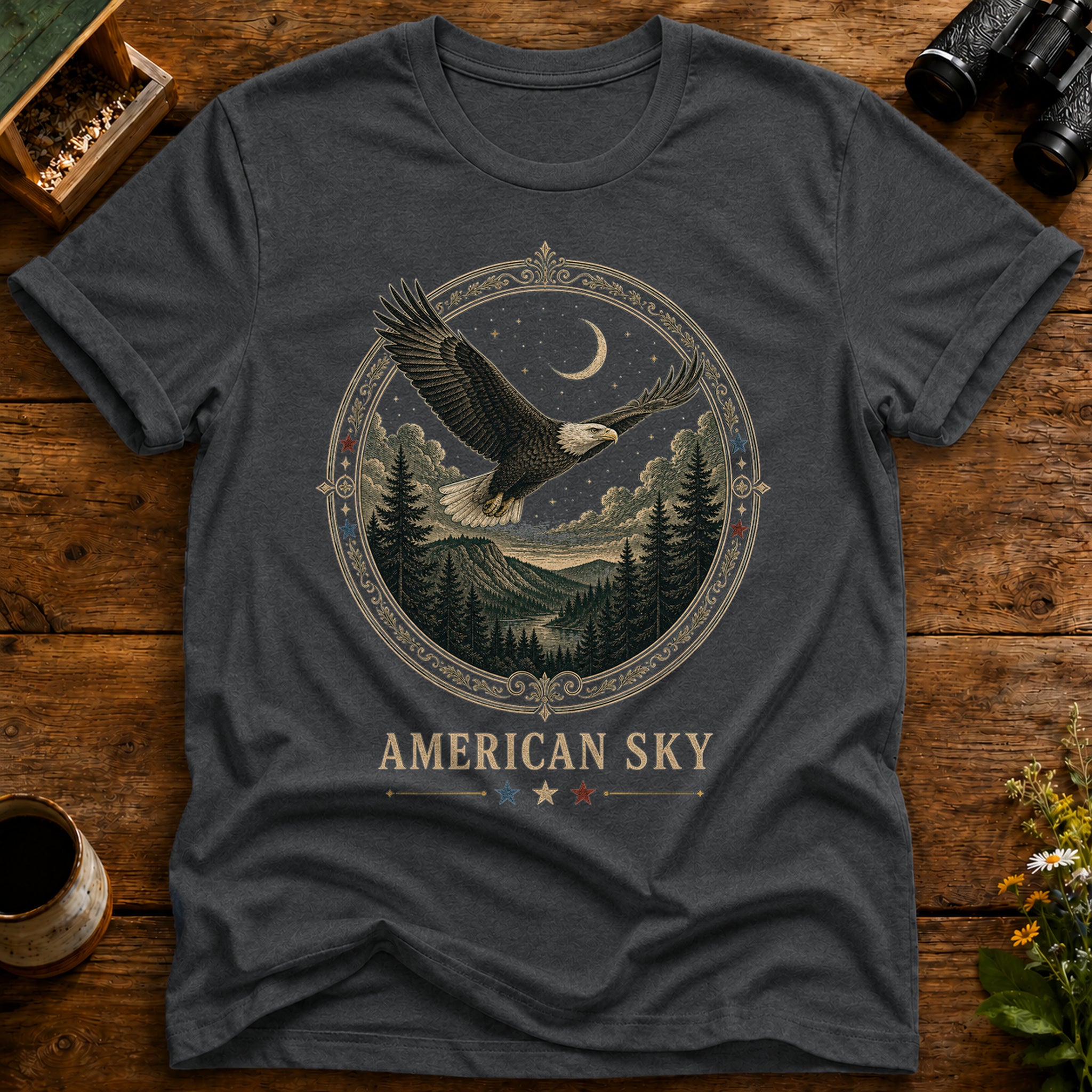 American Sky Eagle T Shirt