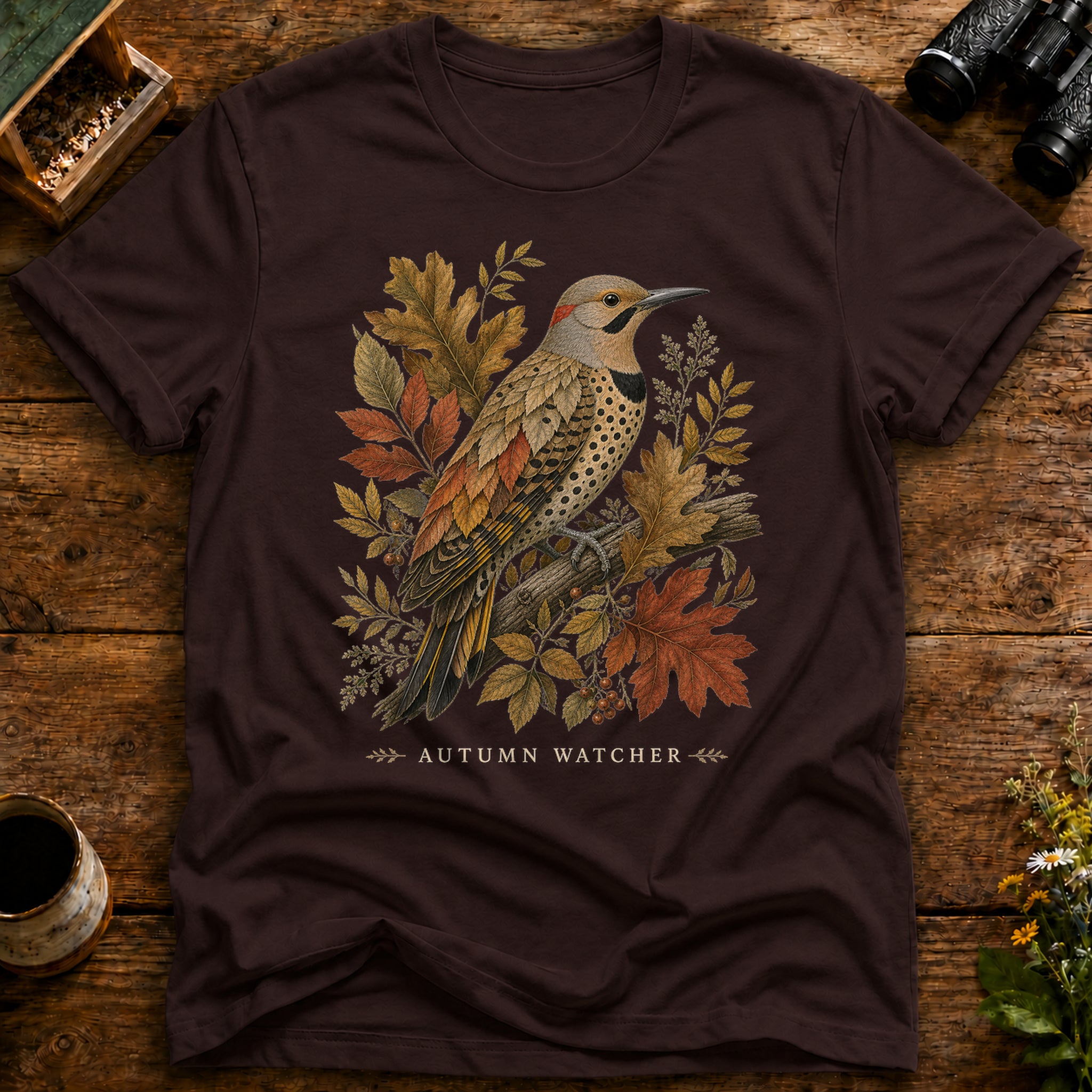 Autumn Woodpecker Watch T Shirt