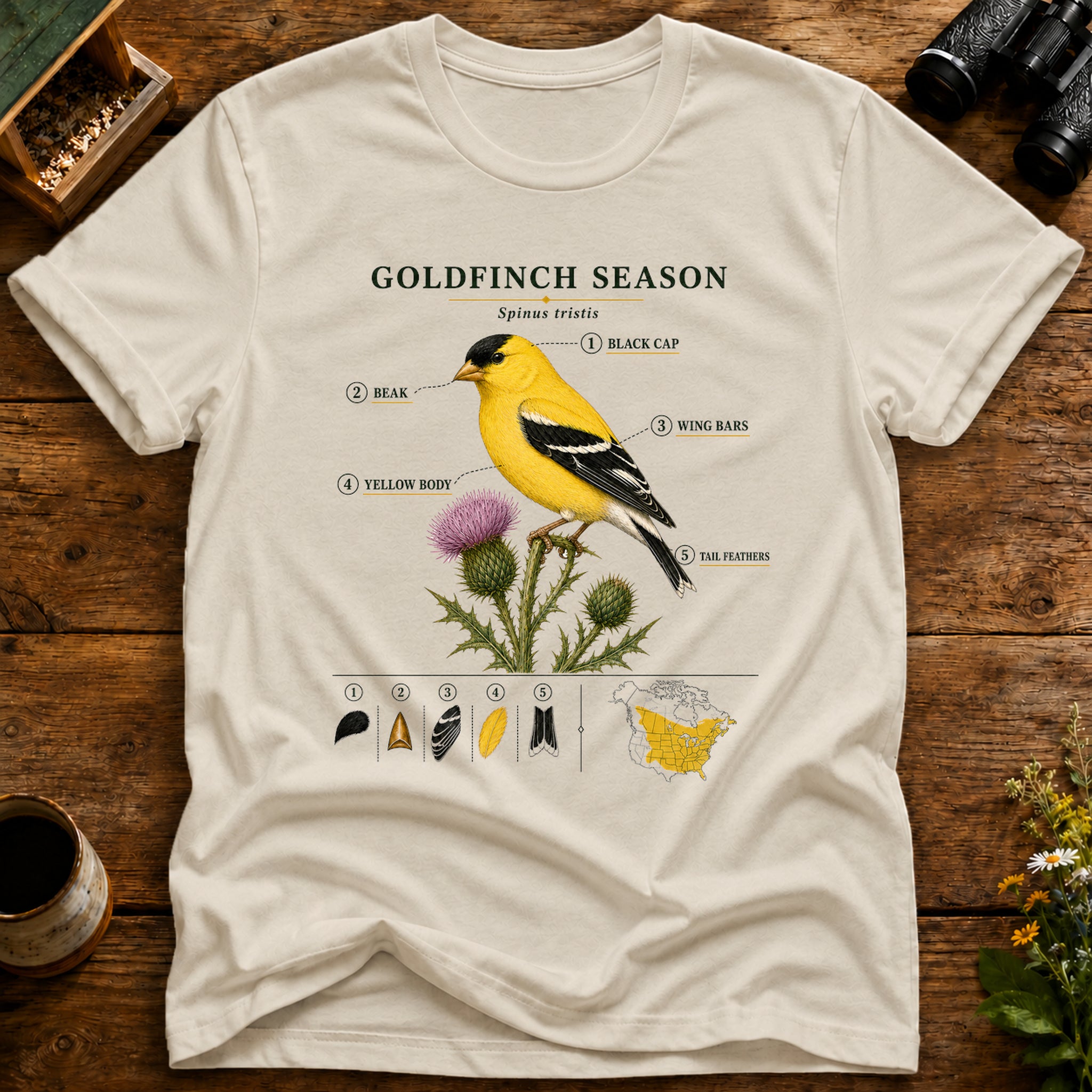 Goldfinch Season T Shirt