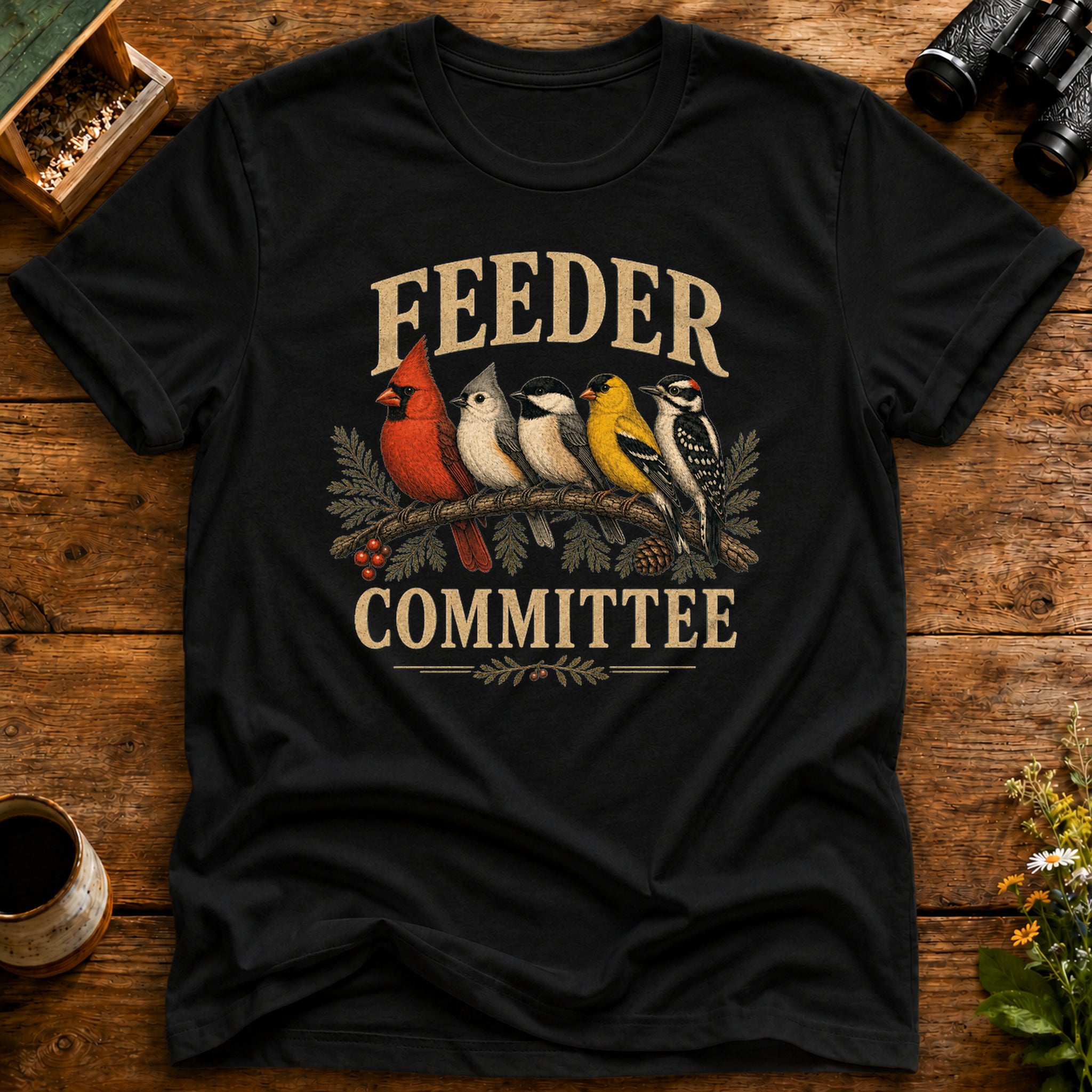 Feeder Committee Birds T Shirt