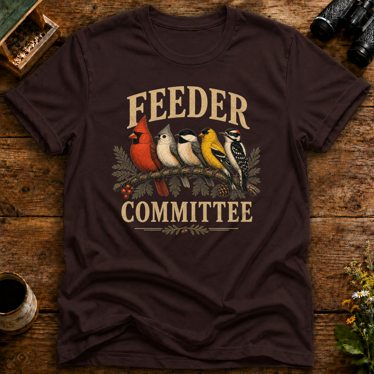 Feeder Committee Birds T Shirt