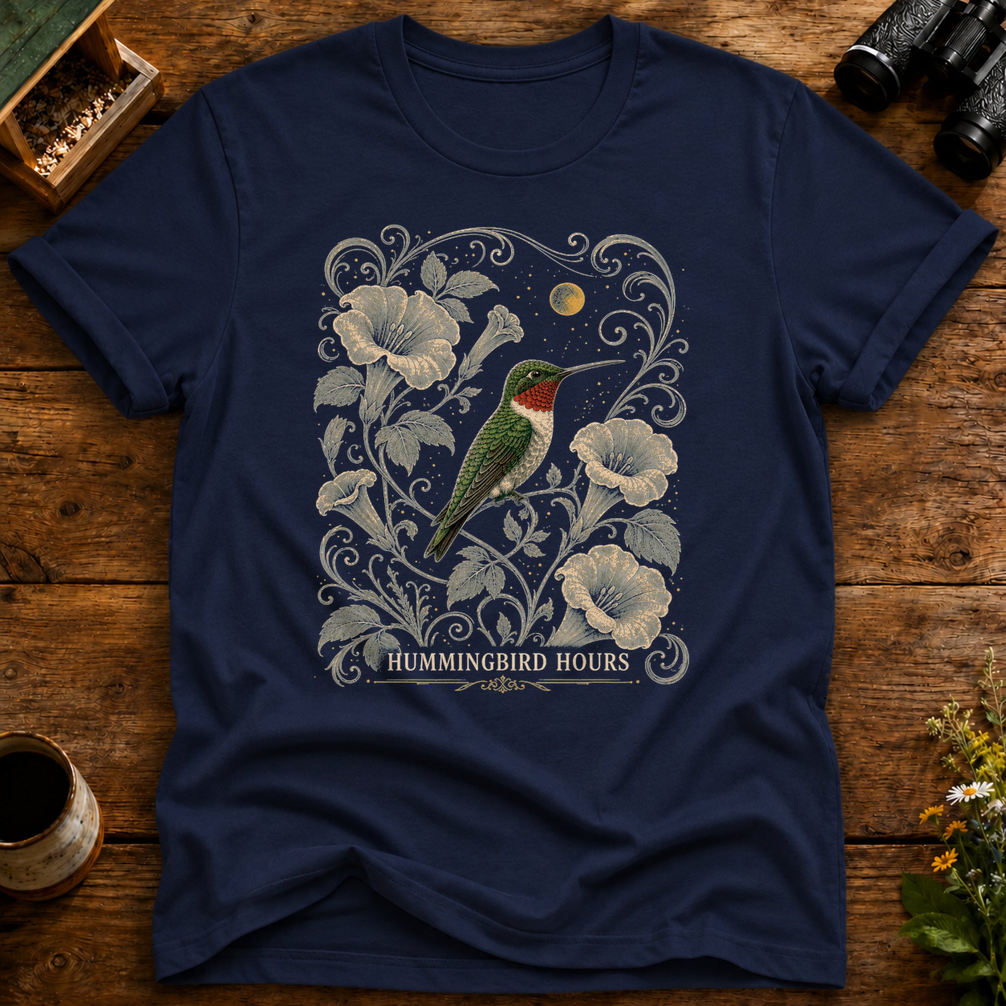 Hummingbird Bloom Time T Shirt