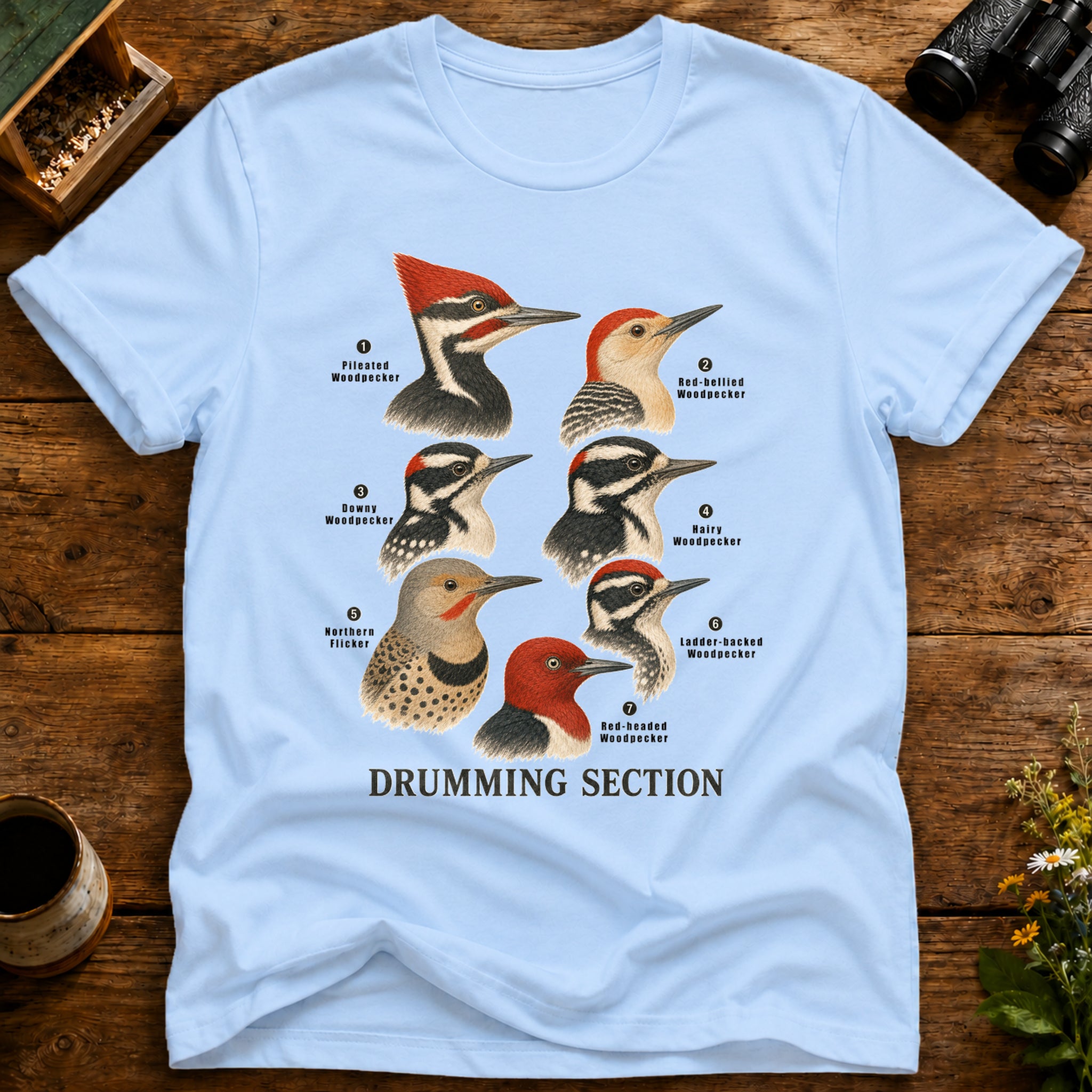 Drumming Section Woodpeckers T Shirt