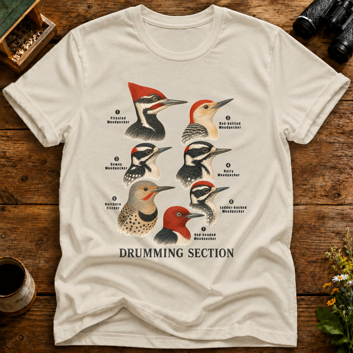 Drumming Section Woodpeckers T Shirt