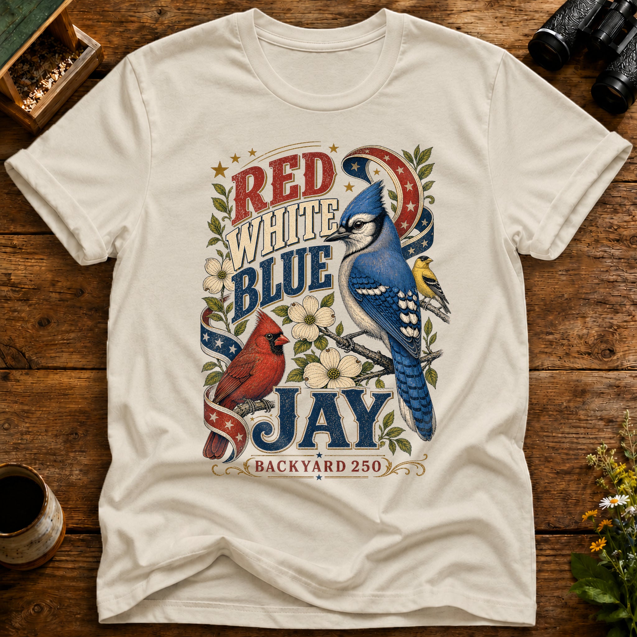 Red White Blue Jay T Shirt