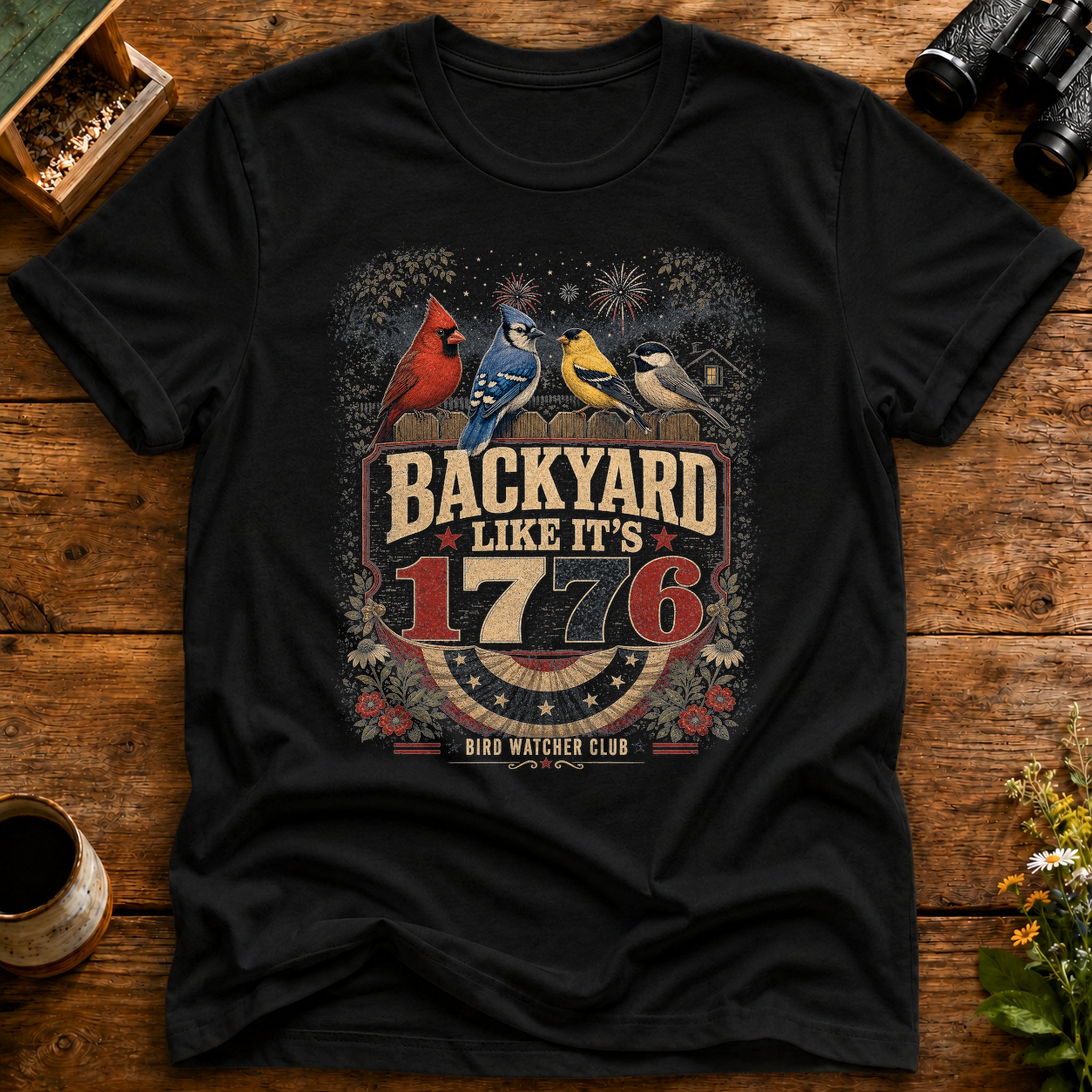 Backyard 1776 Bird Club T Shirt