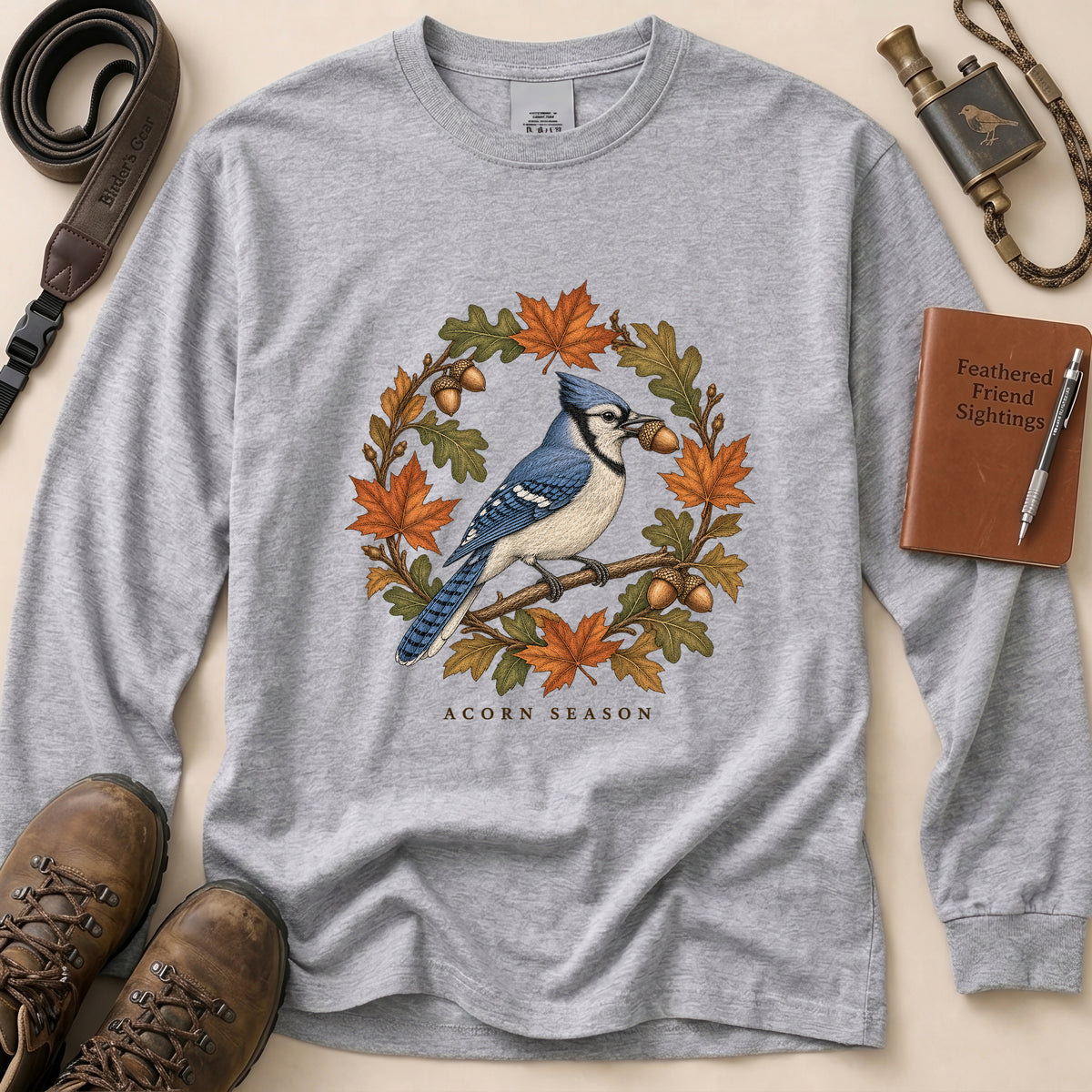 Acorn Season Blue Jay T Shirt