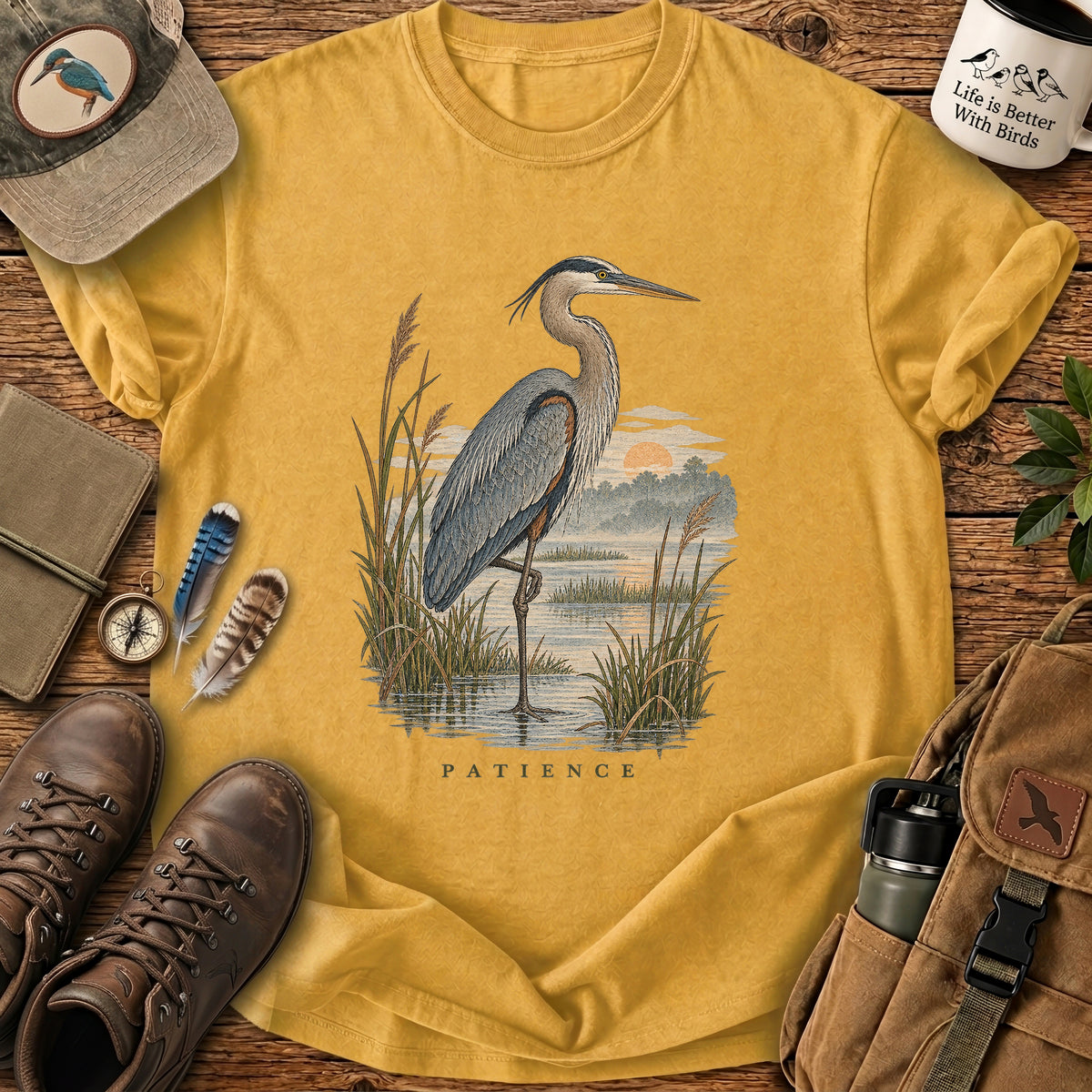 Patience Heron T Shirt