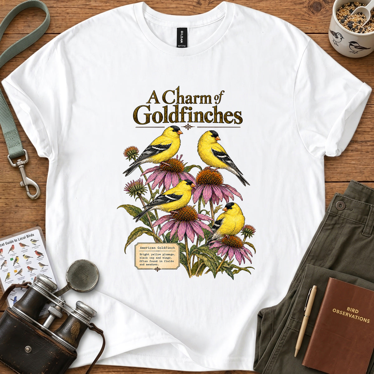 A Charm of Goldfinches T Shirt