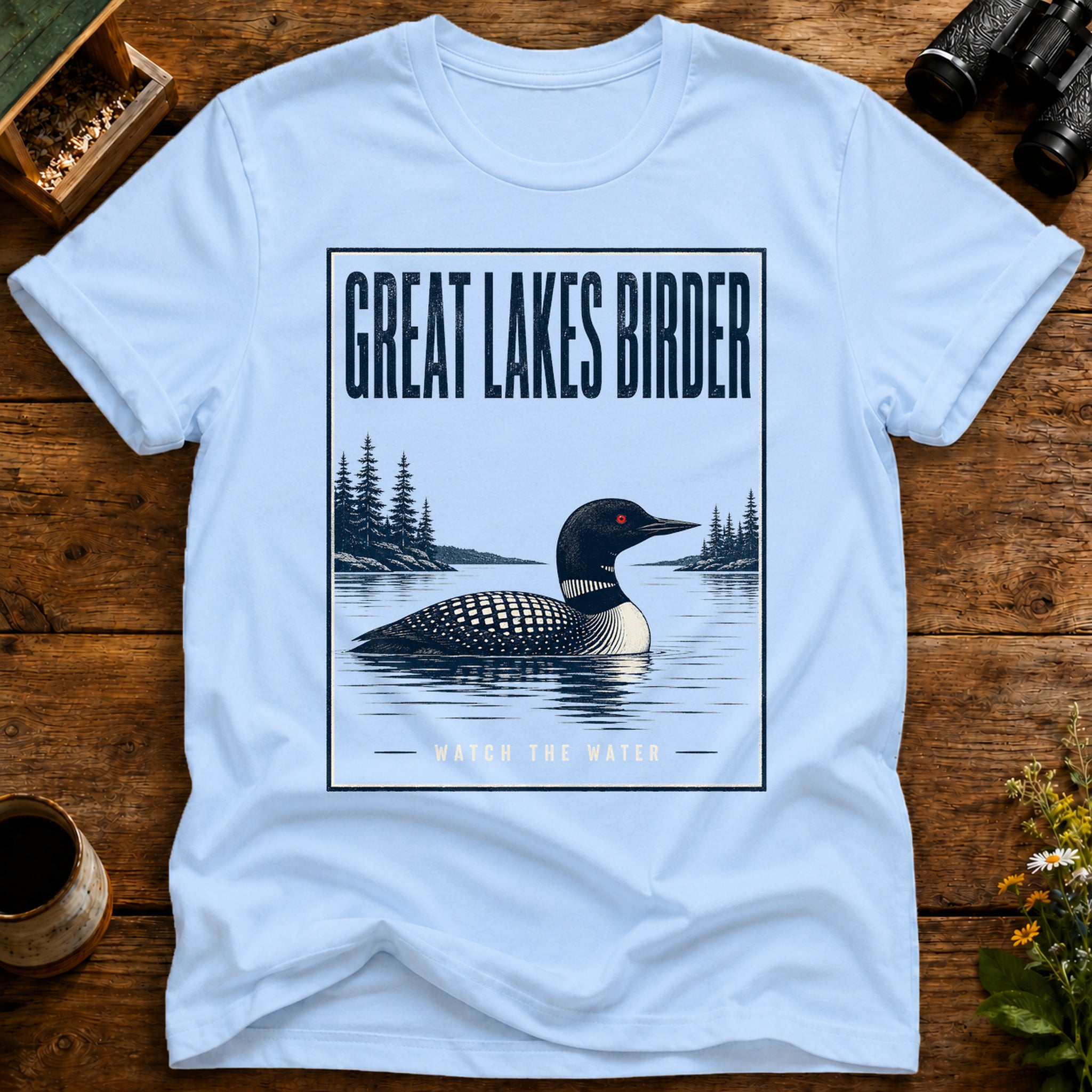 Great Lakes Birder T Shirt