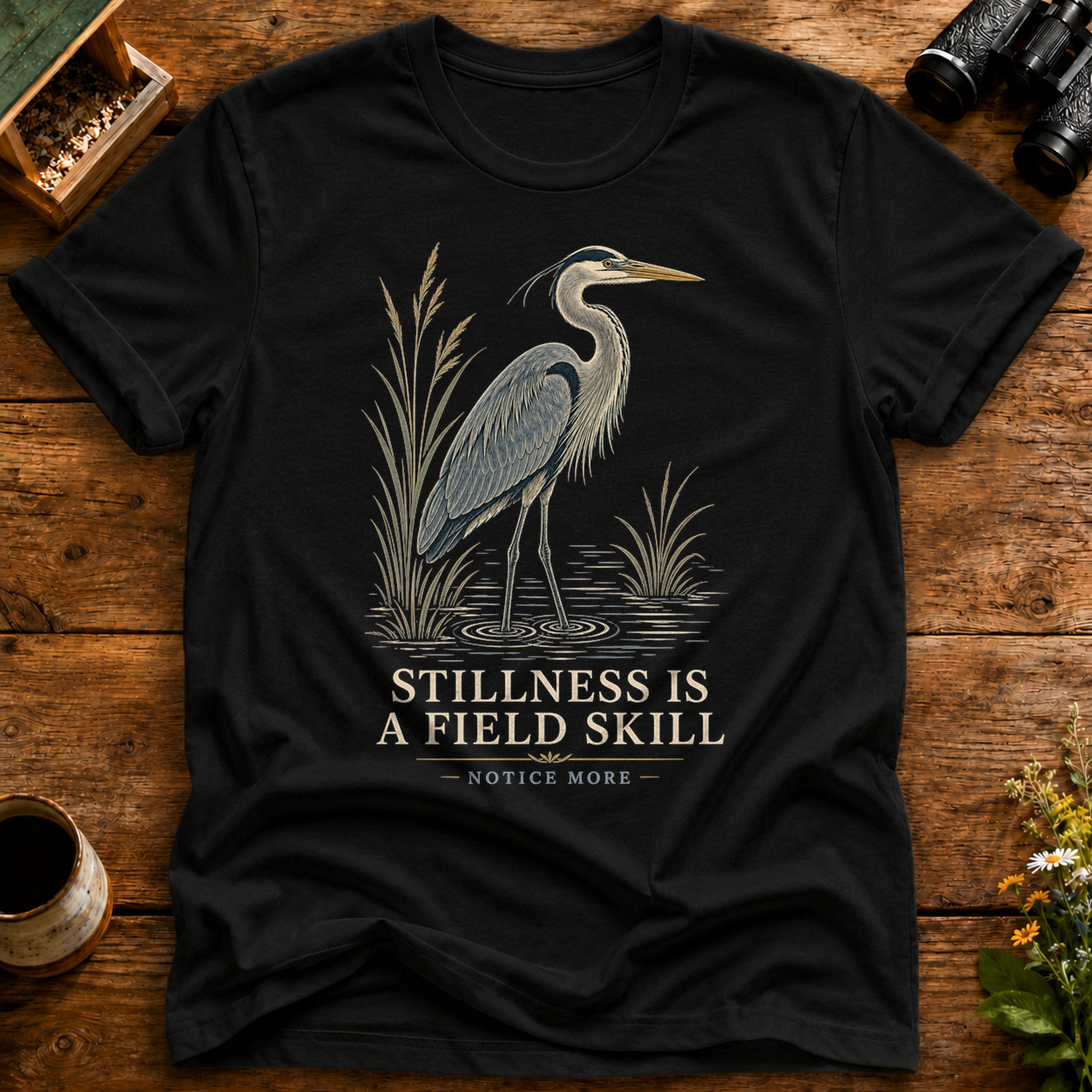 Stillness Is A Field Skill T Shirt