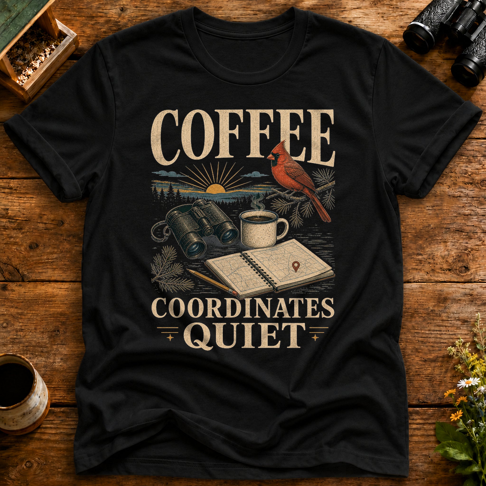 Coffee Coordinates Quiet T Shirt