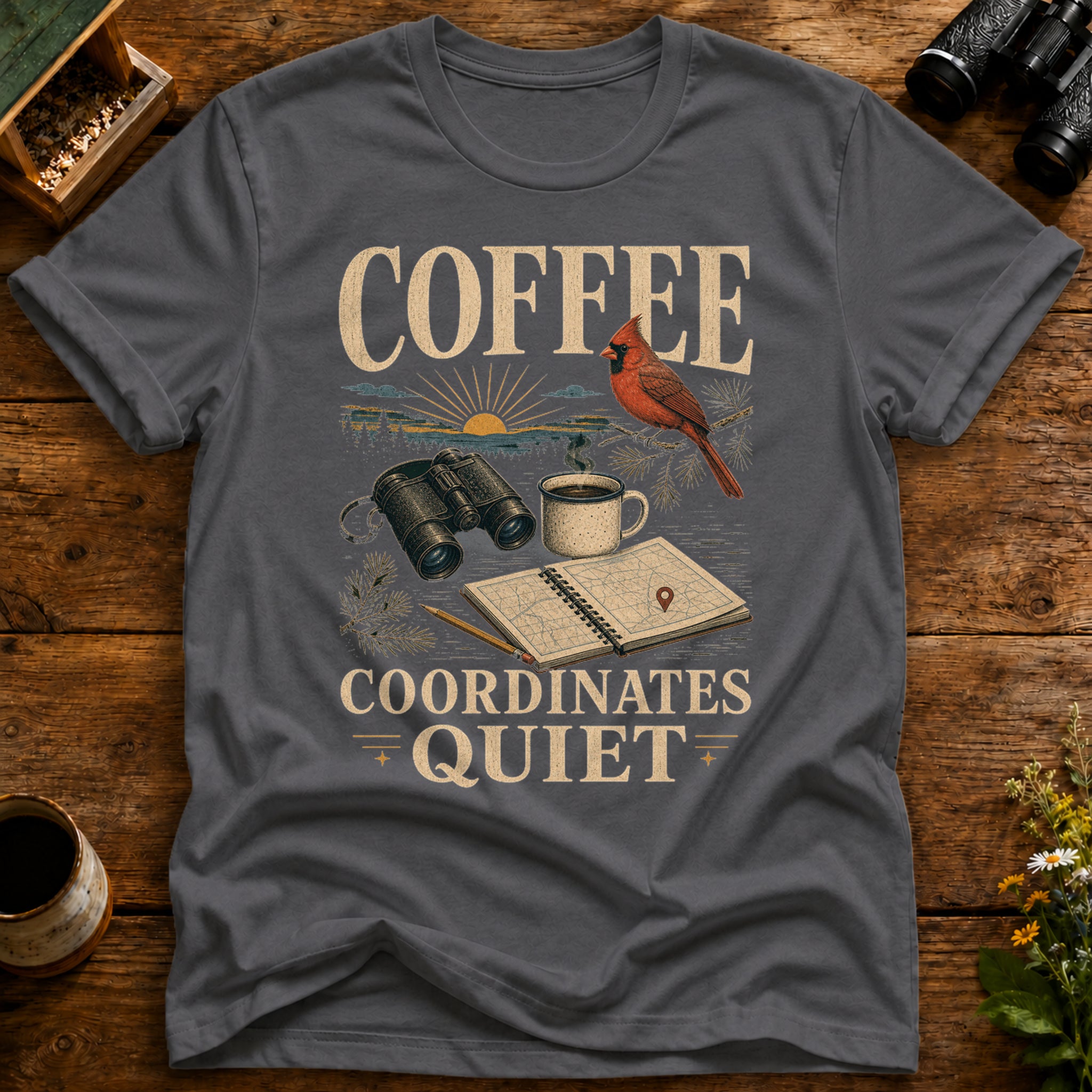 Coffee Coordinates Quiet T Shirt