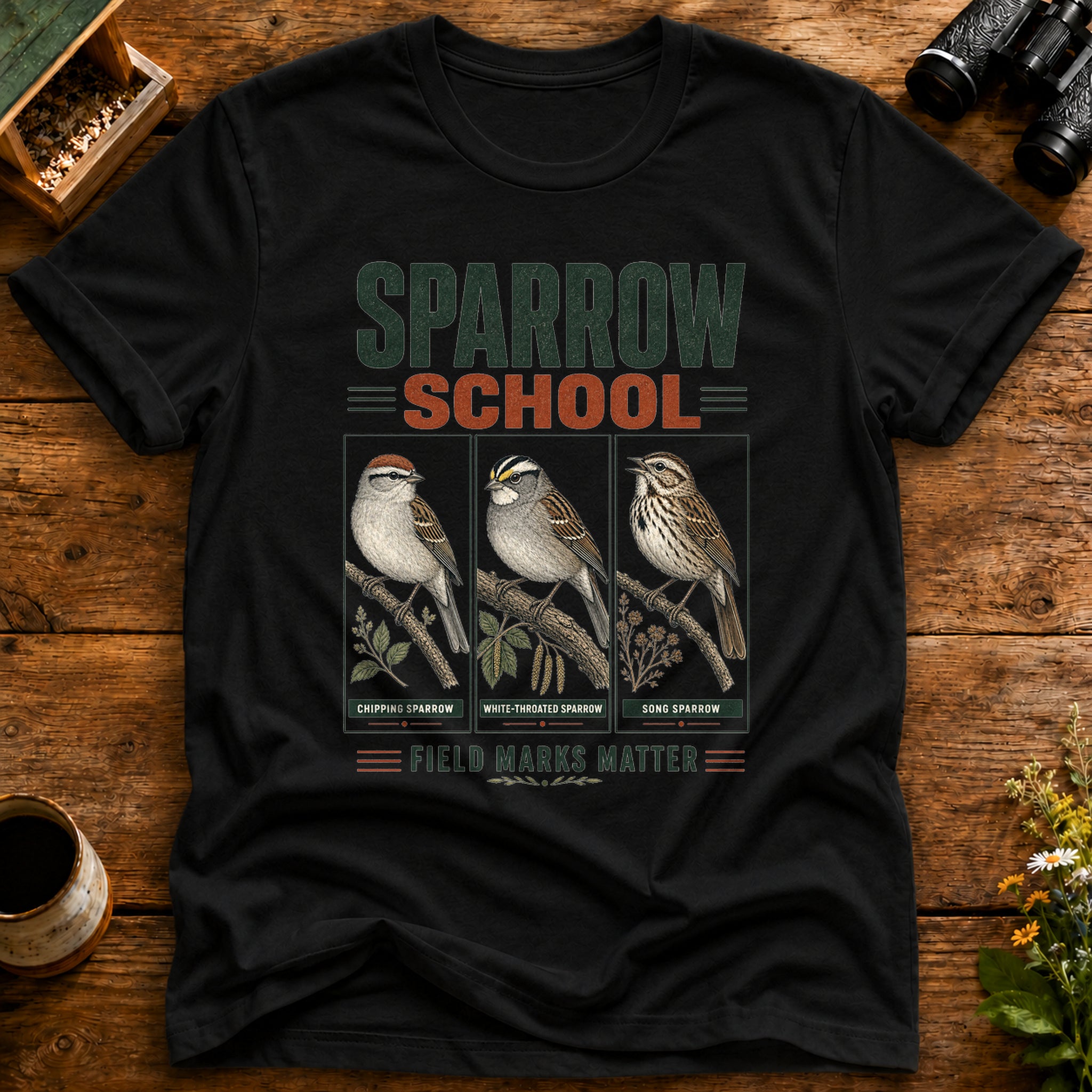 Sparrow School Field Marks T Shirt
