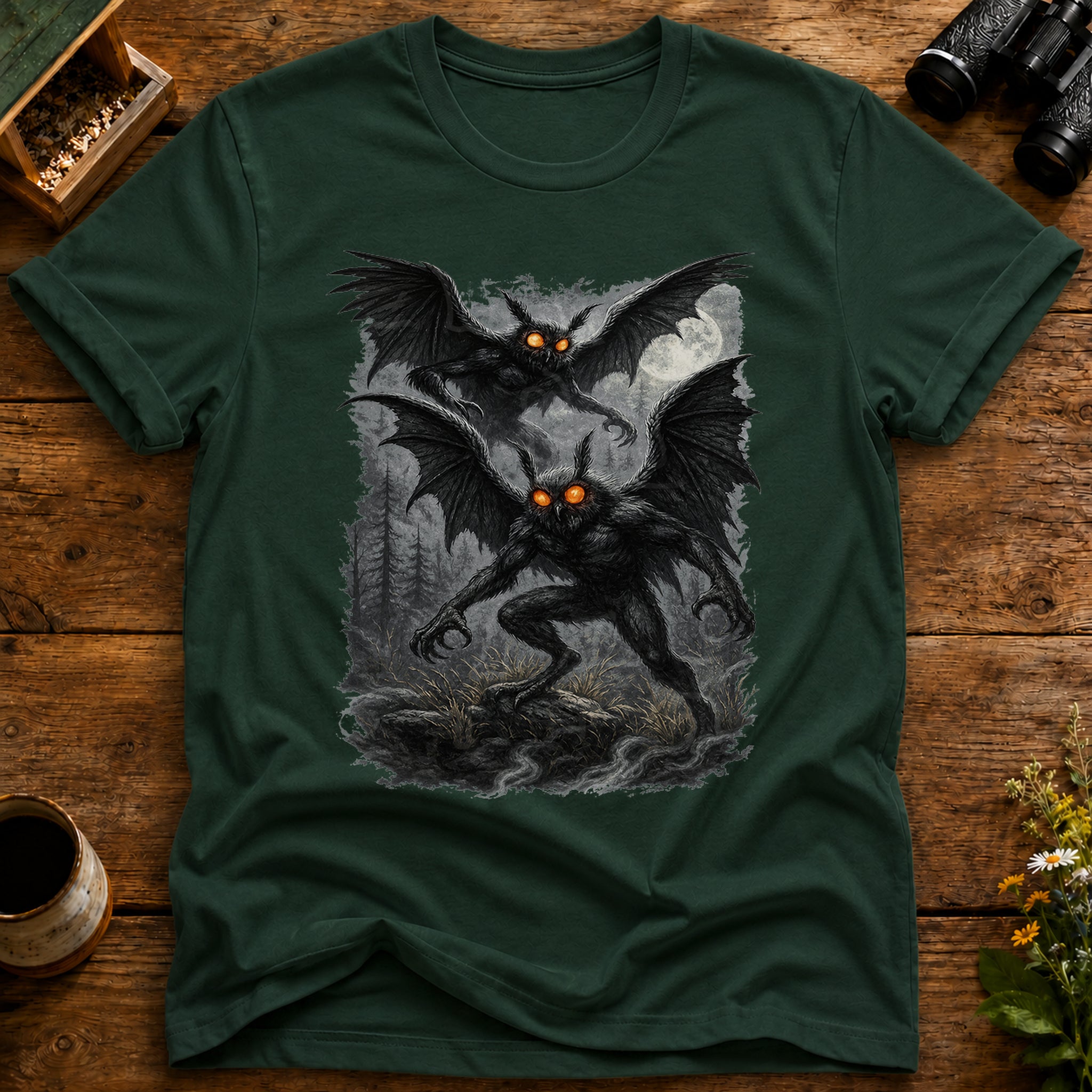 Mothman Moon Watch T Shirt