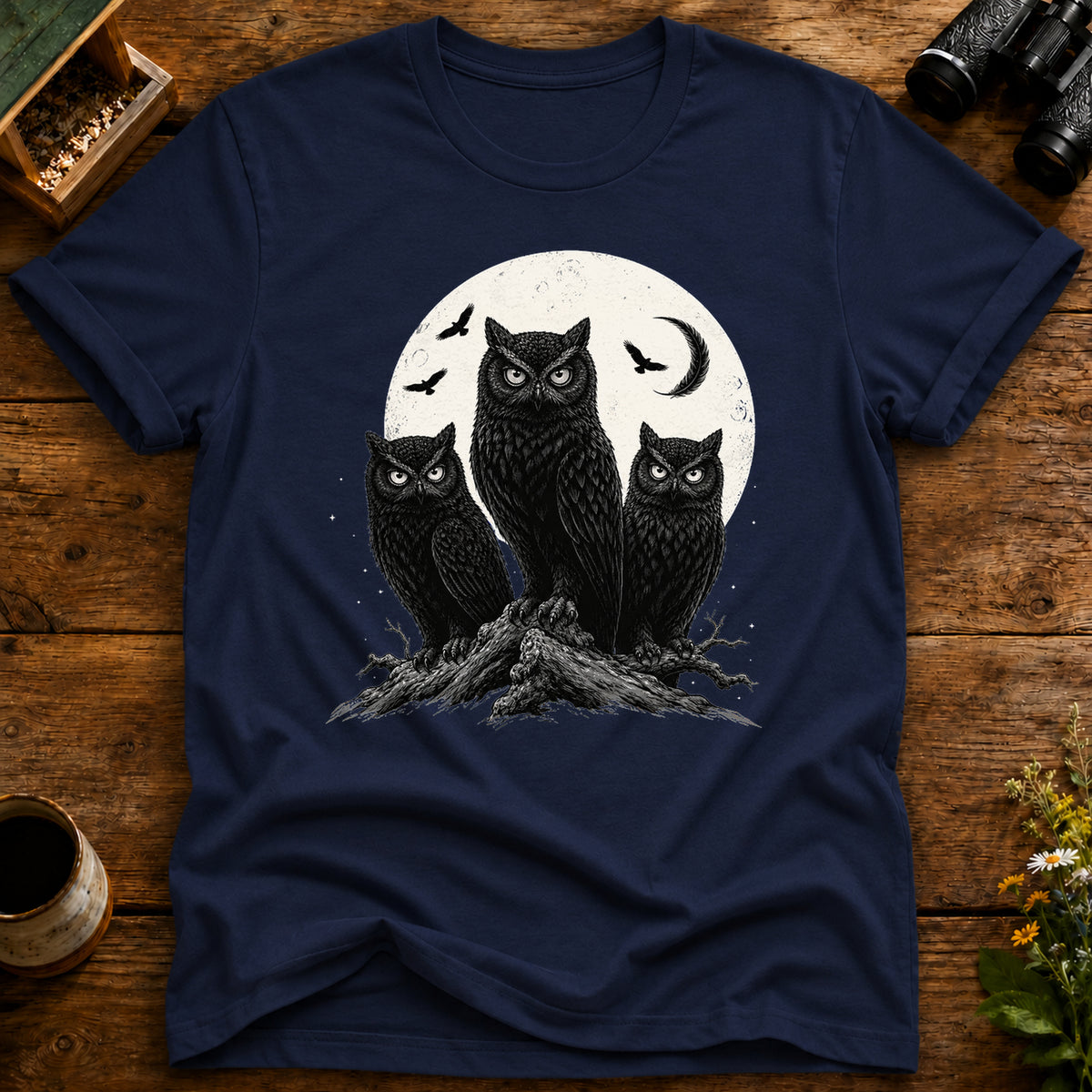 Lunar Owl Trio T Shirt